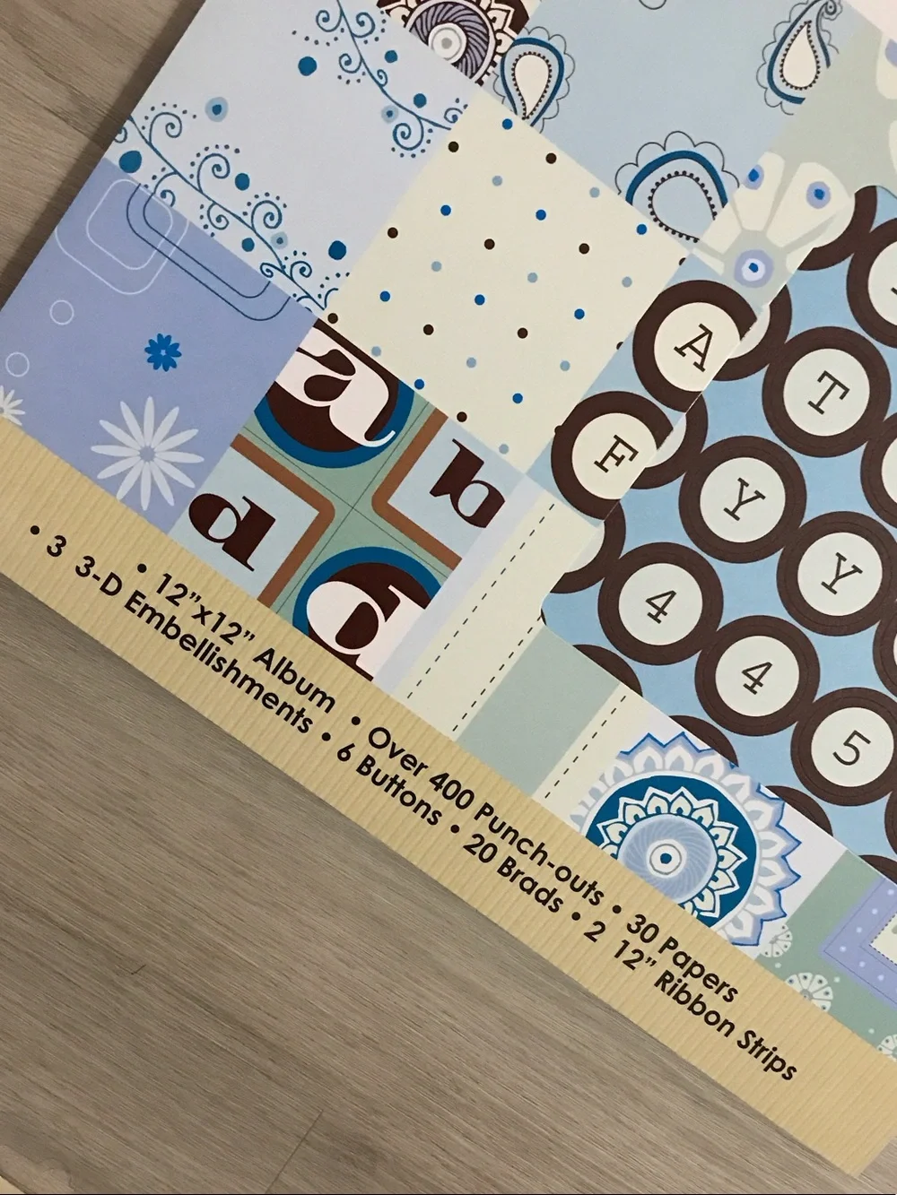 ColorBok Embellishment Punch-Out Pack – Blue Mix Craft Kit